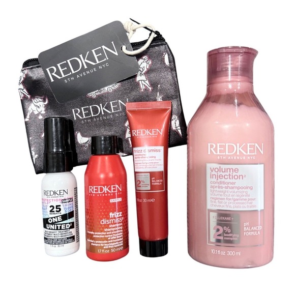 Redken Other - Redken Haircare Bundle Volume Injection Frizz Dismiss One United Travel Set
